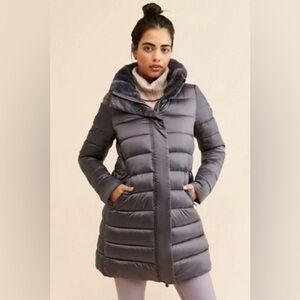 Save the Duck Dalea Faux Fur Collar Puffer Jacket Vegan Down Quiet Luxury Winter